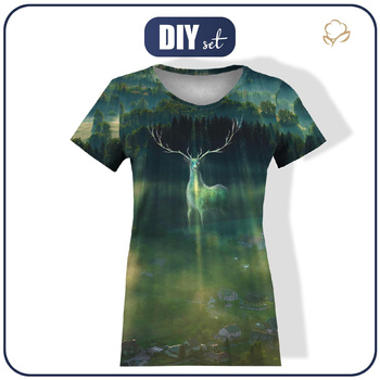 T-SHIRT DAMSKI - JELNIK - zestaw do uszycia XXS