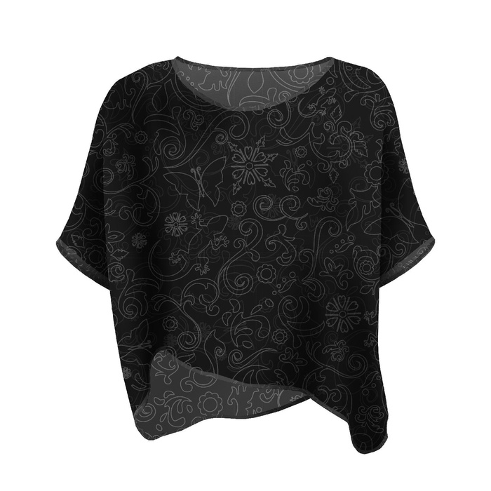 ZWIEWNA BLUZKA OVERSIZE "ELENA" - ETNO / kontur - zestaw do uszycia