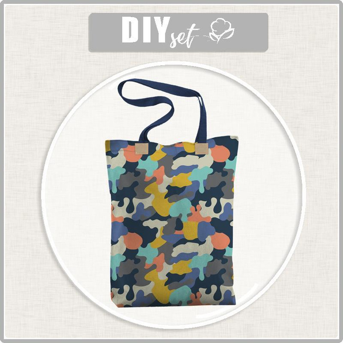 SHOPPER TASCHE - CAMOUFLAGE BUNT Ms. 2 - Wasserabweisende Webware - Nähset