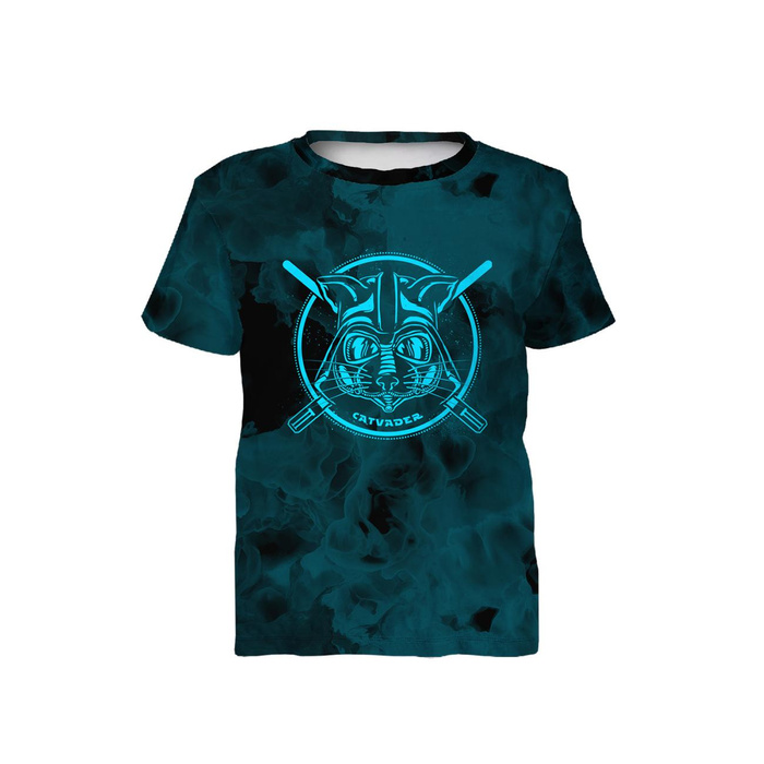 KINDER T-SHIRT - NEON GALAXY ms.8 - Nähset (140/146)