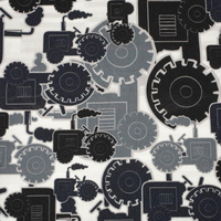 TRACTORS / gray - lycra 300g