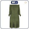 DRESS "CARMEN" - OLIVE - sewing set