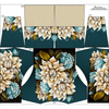 Sweatshirt mit Schalkragen und Fledermausärmel (FURIA) - Bouquet of flowers wz.4 - Sommersweat ITY - XL