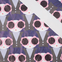 GIRL IN GLASSES / purple - rain cloak fabric