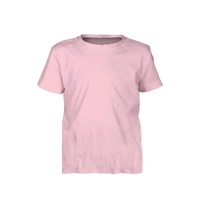 2-PACK - BASIC T-SHIRT DZIECIĘCY - LIGHT PINK - zestaw do uszycia (152/158)