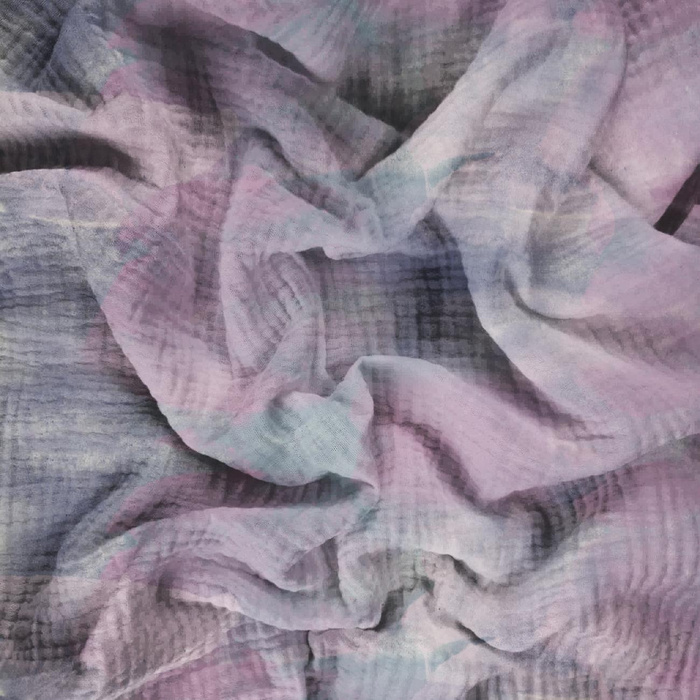PASTEL CAMOUFLAGE - Muślin bawełniany