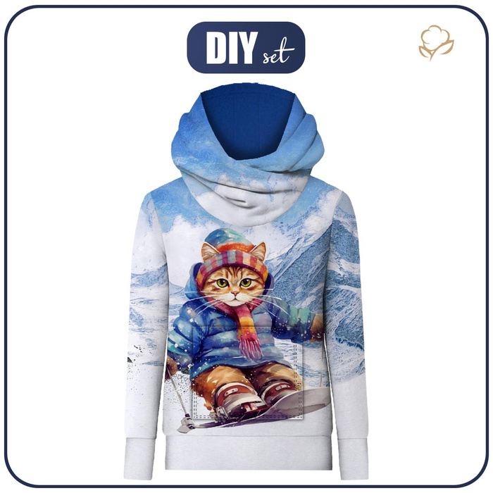 UNISEX HOODIE (HYDRA) - MOUNTAIN CAT - sewing set (98/104)