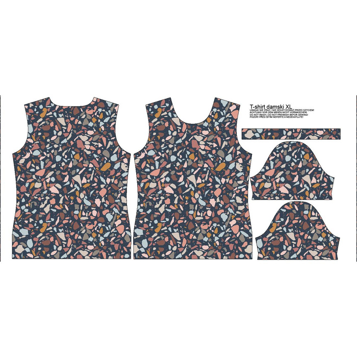 DAMEN T-SHIRT - TERRAZZO M. 5 - Single Jersey M