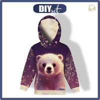 KID'S HOODIE (ALEX) - ANIMATED POLAR BEAR - sewing set (86/92)