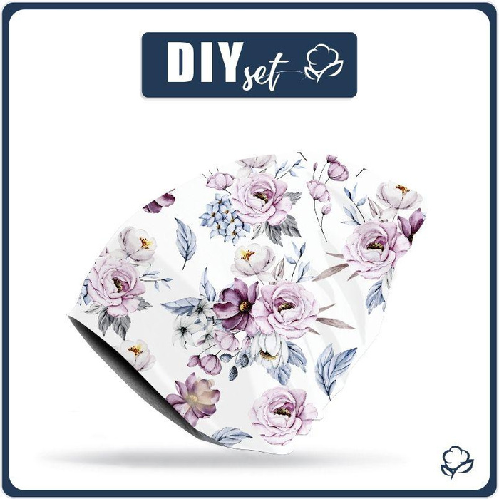 "Beanie" Mütze - AQUARELL-STRAUß Ms. 2 54-56