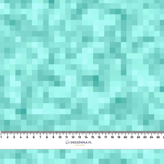PIXEL MS.2 / aqua - Wasserabweisende Webware
