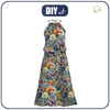 DRESS "DALIA" MAXI (L-XL) - FLOWERS PAT.15 - sewing set