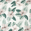 HIBISKUS wz. 2 / biały - organický úplet single jersey s elastanem