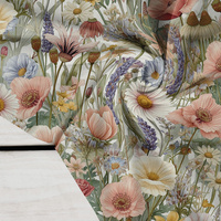 PASTEL FLOWERS WZ. 35 - Krepa