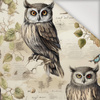 PASTEL BIRDS WZ. 4 (SOWY) - tkanina szybkoschnąca