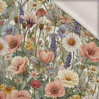 PASTEL FLOWERS WZ. 35 - dzianina drapana z elastanem ITY
