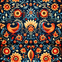 Folk Art wz.5 - quick-drying woven fabric