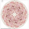 Big circle skirt panel - Viscose jersey - WATERCOLOR FLOWERS WZ. 6