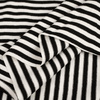VISCOSE JERSEY - BÍLÉ / ČERNÉ PRUHY 0,5 cm x 0,5 cm