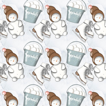 SCHNEEMÄNNER UND SCHLITTSCHUHE (WINTER IN DER STADT)