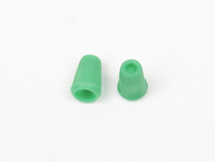 Plastic Cord Ends 17mm - GREEN