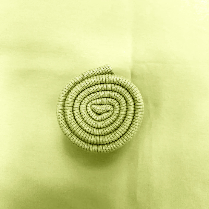 Elastic sweat in convex stripes SD - LIME CREAM (D-205)