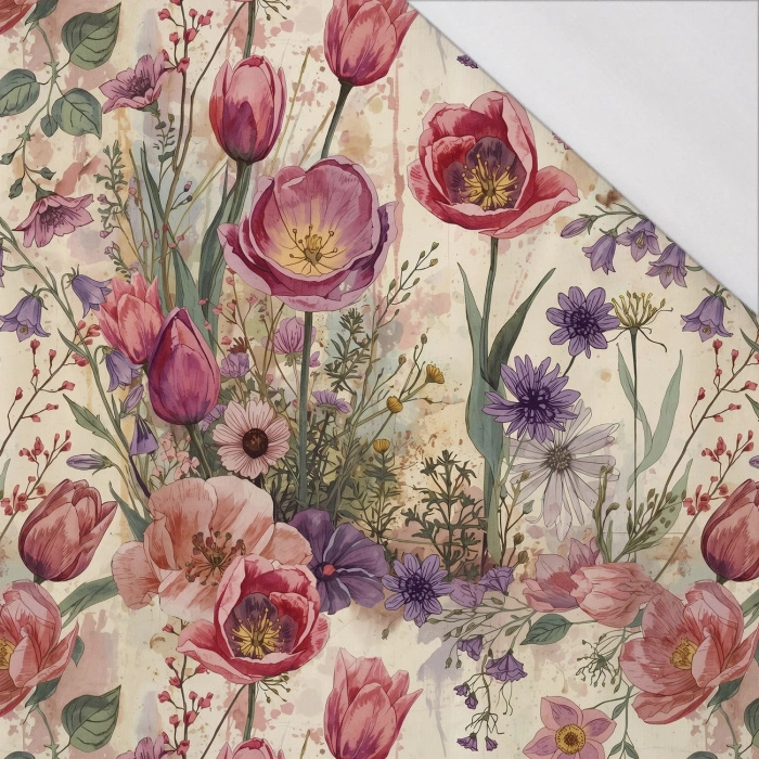 PASTEL FLOWERS WZ. 30 - Sommersweat mit Elastan