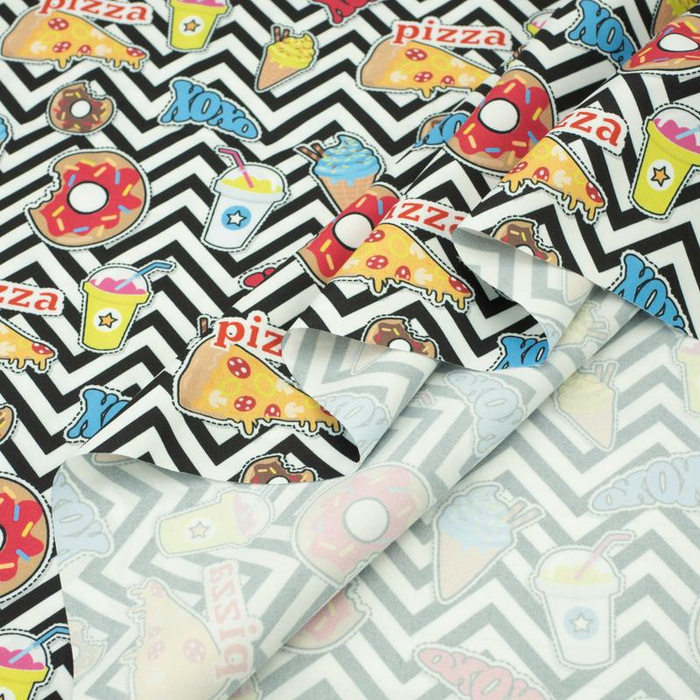 130cm FAST FOOD - quick-drying woven fabric