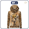 Unisex mikina s kapucí (HYDRA) - BABY GIRAFFE - Sada šití XXL