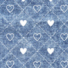 HERZEN UND RAUTEN / vintage look jeans (blau) - Softshell