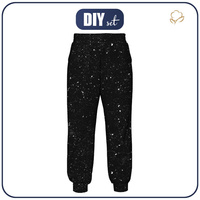 DAMEN JOGGINGHOSE (NOEMI) - BETON / schwarz - Nähset L