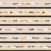 FLOWER BOUQUET  pat. 5 (gold) - Viscose jersey