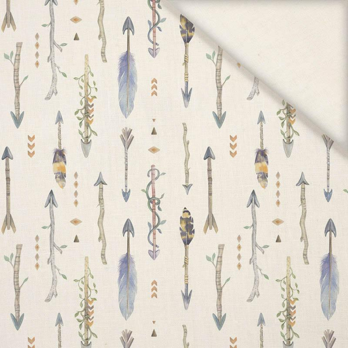 INDIAN / Pfeile - Leinen mit Viskose