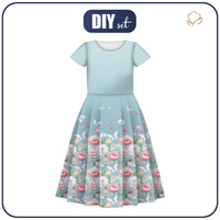 KID'S DRESS "MIA" - FAIRY WORLD pat.11 (FLOWERS) - sewing set