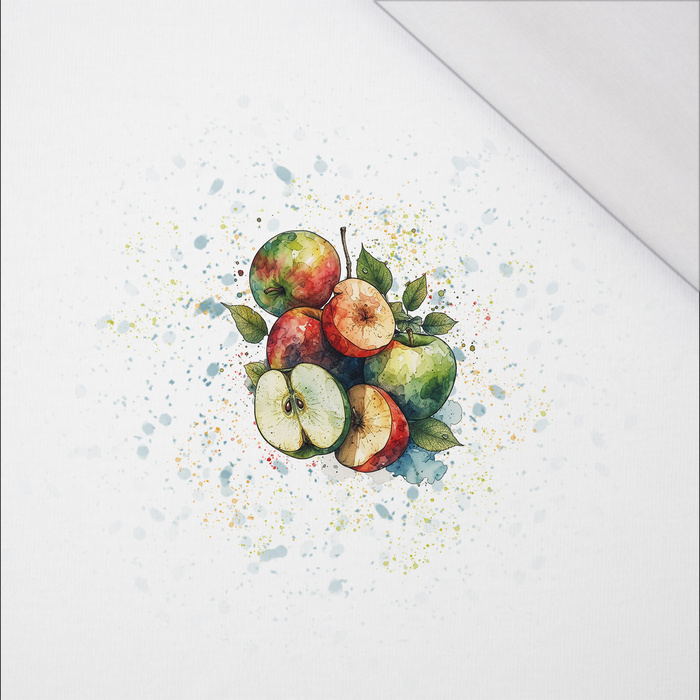 TUTTI FRUTTI APPLES - panel (60cm x 50cm) SINGLE JERSEY 
