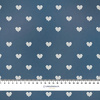 HEARTS / (acid) dark blue (NORWEGIAN PATTERNS)  - brushed knitwear with elastane ITY