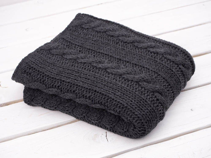 DECKE (ZOPF) / graphit M - gestricktes Paneel