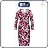 PENCIL DRESS (ALISA) - EXOTIC ORCHIDS pat. 8 - sewing set XS