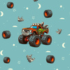 MONSTER TRUCK M. 1 - Paneel (60cm x 50cm) Wasserabweisende Webware