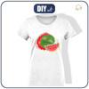 DAMEN T-SHIRT - WASSERMELONE - Single Jersey XL