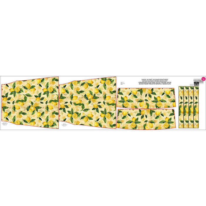 Bluzka hiszpanka (SARA) - LEMON wz.2 - zestaw do uszycia 122-128