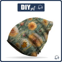 "Beanie" cap - WATERCOLOR DANDELION PAT. 3 51-53