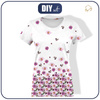 WOMEN’S T-SHIRT - FLOWERS AND CLOVER (IN THE MEADOW) - single jersey S