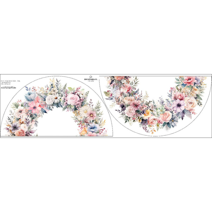 FLOWERS wz. 23 - small circle skirt panel