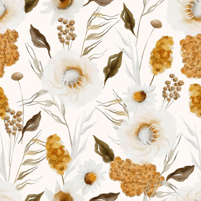 AUTUMN ARRANGEMENT pat. 5 - Cotton muslin