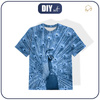 KINDER T-SHIRT- PFAU (CLASSIC BLUE)- Single Jersey (128-134)