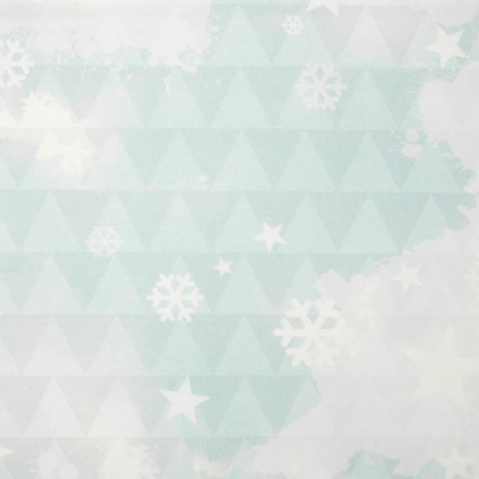 RAUREIF / DREIECKE (WINTER IM GEBIRGE) - Baumwoll Webware