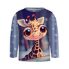 Longsleeve - ANIMATED GIRAFFE - sewing set (86/92)