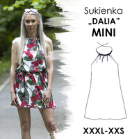 PAPIER-SCHNITTMUSTER - KLEID "DALIA" MINI