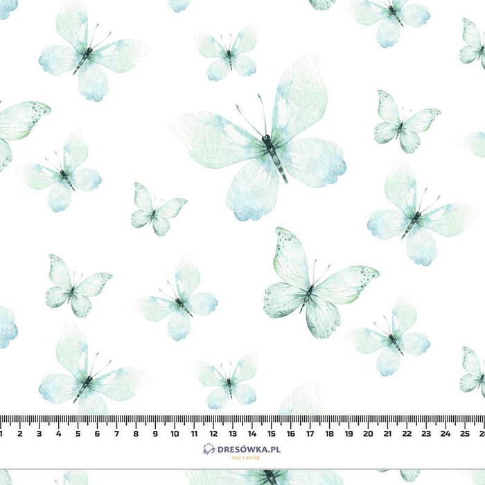 BUTTERFLIES PAT. 2 (WATER-COLOR BUTTERFLIES) - Viscose jersey